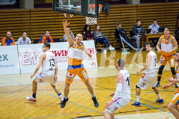 Basketball, 2.Bundesliga, Grunddurchgang 8.Runde, Mattersburg Rocks, BBU Salzburg, Vilius Sermokas (9)