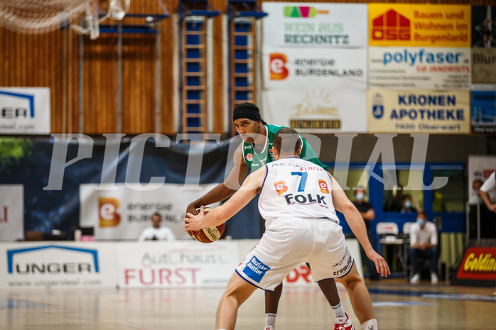 Basketball, bet-at-home Basketball Superliga 2020/21, Grunddurchgang 1. Runde, Oberwart Gunners, Kapfenberg Bulls, Eric McClellan (8)