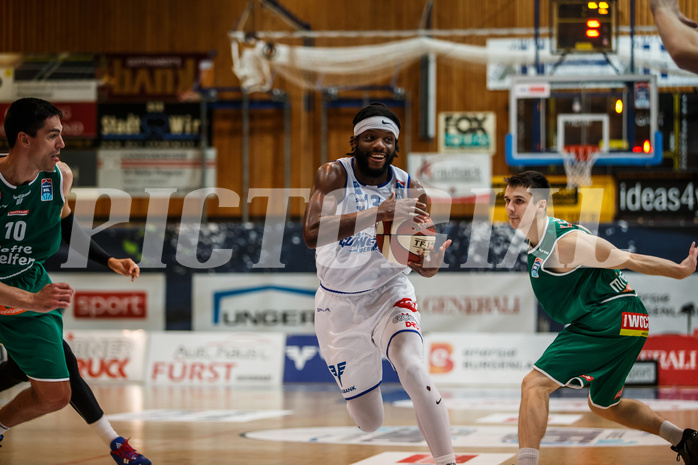 Basketball, bet-at-home Basketball Superliga 2020/21, Grunddurchgang 1. Runde, Oberwart Gunners, Kapfenberg Bulls, Quincy Diggs (13)