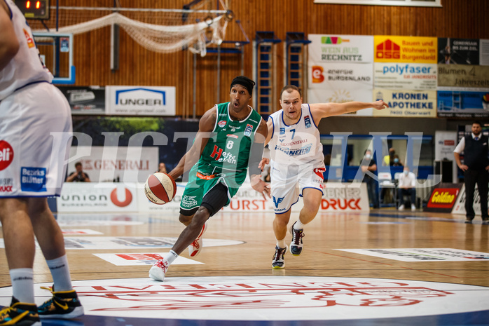 Basketball, bet-at-home Basketball Superliga 2020/21, Grunddurchgang 1. Runde, Oberwart Gunners, Kapfenberg Bulls, Eric McClellan (8)