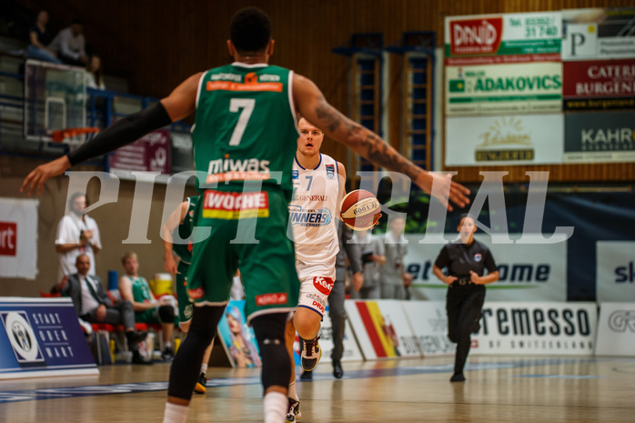 Basketball, bet-at-home Basketball Superliga 2020/21, Grunddurchgang 1. Runde, Oberwart Gunners, Kapfenberg Bulls, Sebastian Käferle (7)
