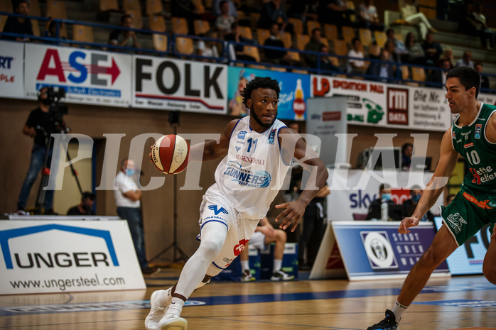 Basketball, bet-at-home Basketball Superliga 2020/21, Grunddurchgang 1. Runde, Oberwart Gunners, Kapfenberg Bulls, Freddie McSwain Jr. (11)
