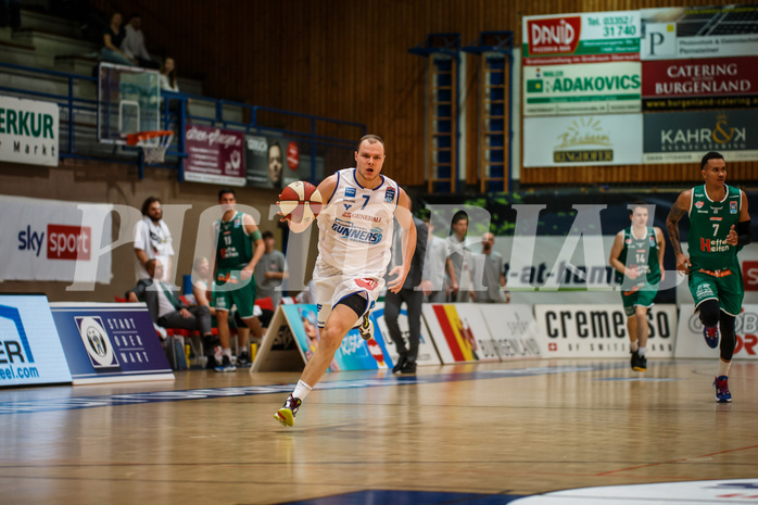 Basketball, bet-at-home Basketball Superliga 2020/21, Grunddurchgang 1. Runde, Oberwart Gunners, Kapfenberg Bulls, Sebastian Käferle (7)