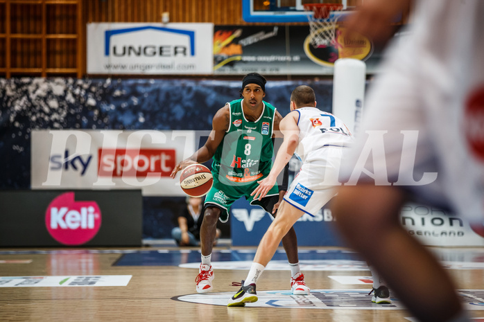 Basketball, bet-at-home Basketball Superliga 2020/21, Grunddurchgang 1. Runde, Oberwart Gunners, Kapfenberg Bulls, Eric McClellan (8)