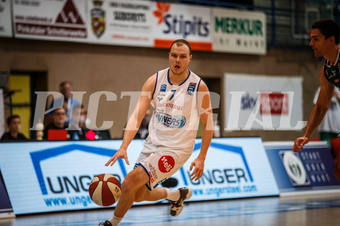 Basketball, bet-at-home Basketball Superliga 2020/21, Grunddurchgang 1. Runde, Oberwart Gunners, Kapfenberg Bulls, Sebastian Käferle (7)
