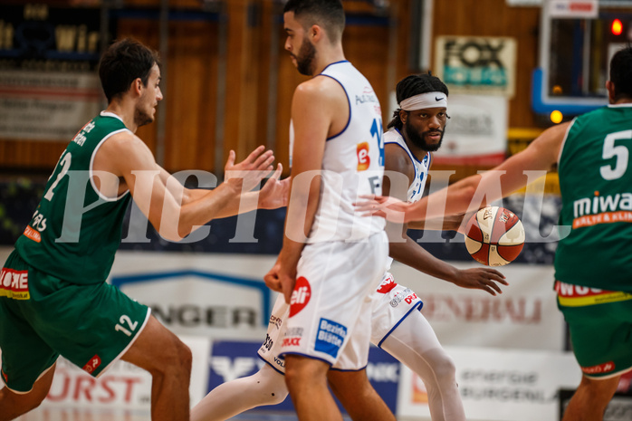 Basketball, bet-at-home Basketball Superliga 2020/21, Grunddurchgang 1. Runde, Oberwart Gunners, Kapfenberg Bulls, Quincy Diggs (13)