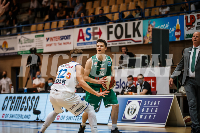 Basketball, bet-at-home Basketball Superliga 2020/21, Grunddurchgang 1. Runde, Oberwart Gunners, Kapfenberg Bulls, Tobias Schrittwieser (14)