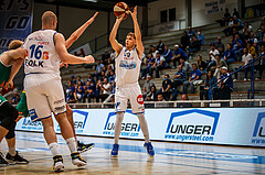 Basketball, bet-at-home Basketball Superliga 2020/21, Grunddurchgang 1. Runde, Oberwart Gunners, Kapfenberg Bulls, Jonathan Knessl (12)