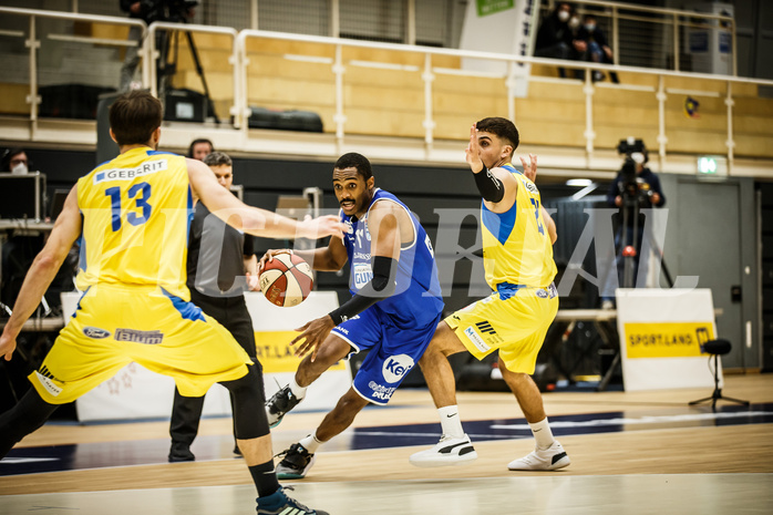 Basketball, bet-at-home Basketball Superliga 2019/20, Viertelfinale 2. Spiel, SKN St. Pölten Basketball, Oberwart Gunners, Nigel Pruitt (11)