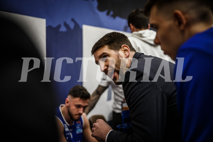 Basketball, bet-at-home Basketball Superliga 2019/20, Viertelfinale 2. Spiel, SKN St. Pölten Basketball, Oberwart Gunners, Horst Leitner (Coach)