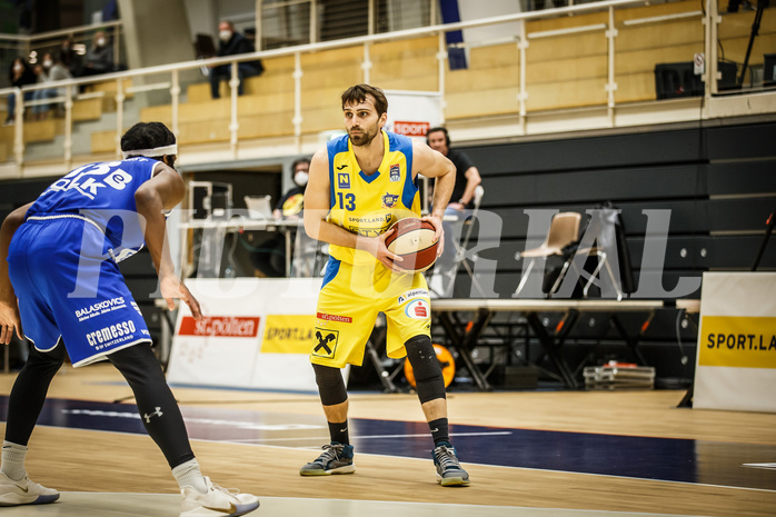 Basketball, bet-at-home Basketball Superliga 2019/20, Viertelfinale 2. Spiel, SKN St. Pölten Basketball, Oberwart Gunners, Lukas Böck (13)