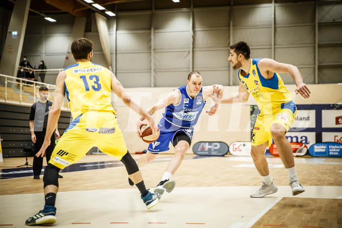 Basketball, bet-at-home Basketball Superliga 2019/20, Viertelfinale 2. Spiel, SKN St. Pölten Basketball, Oberwart Gunners, Sebastian Käferle (7)
