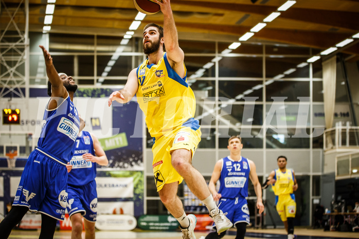 Basketball, bet-at-home Basketball Superliga 2019/20, Viertelfinale 2. Spiel, SKN St. Pölten Basketball, Oberwart Gunners, Jakob Wonisch (17)
