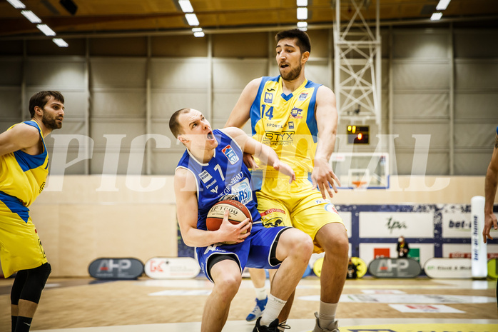 Basketball, bet-at-home Basketball Superliga 2019/20, Viertelfinale 2. Spiel, SKN St. Pölten Basketball, Oberwart Gunners, Sebastian Käferle (7)