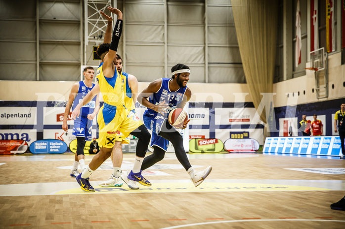 Basketball, bet-at-home Basketball Superliga 2019/20, Viertelfinale 2. Spiel, SKN St. Pölten Basketball, Oberwart Gunners, Quincy Diggs (13)