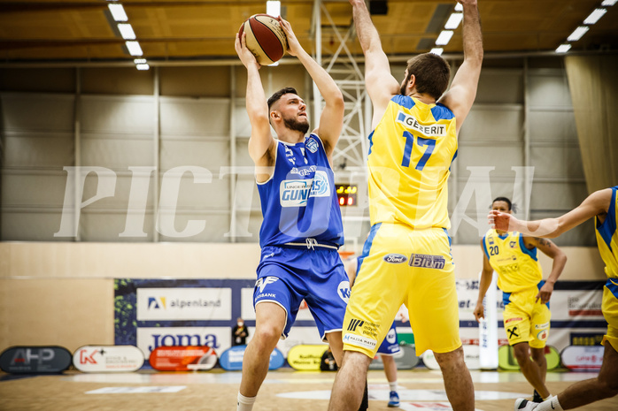 Basketball, bet-at-home Basketball Superliga 2019/20, Viertelfinale 2. Spiel, SKN St. Pölten Basketball, Oberwart Gunners, Ignas Fiodorovas (5)