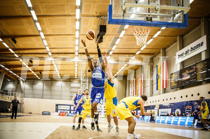 Basketball, bet-at-home Basketball Superliga 2019/20, Viertelfinale 2. Spiel, SKN St. Pölten Basketball, Oberwart Gunners, Nigel Pruitt (11)