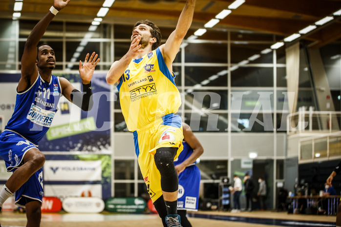 Basketball, bet-at-home Basketball Superliga 2019/20, Viertelfinale 2. Spiel, SKN St. Pölten Basketball, Oberwart Gunners, Lukas Böck (13)