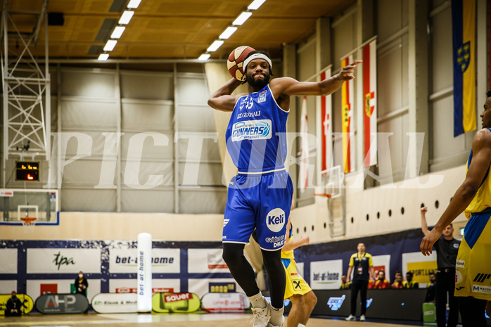 Basketball, bet-at-home Basketball Superliga 2019/20, Viertelfinale 2. Spiel, SKN St. Pölten Basketball, Oberwart Gunners, Quincy Diggs (13)