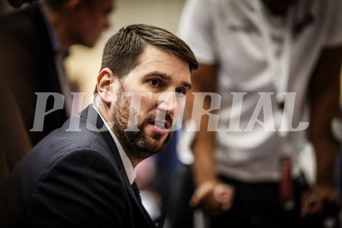 Basketball, bet-at-home Basketball Superliga 2019/20, Viertelfinale 2. Spiel, SKN St. Pölten Basketball, Oberwart Gunners, Horst Leitner (Coach)