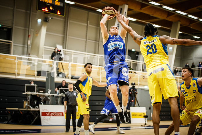 Basketball, bet-at-home Basketball Superliga 2019/20, Viertelfinale 2. Spiel, SKN St. Pölten Basketball, Oberwart Gunners, Sebastian Käferle (7)