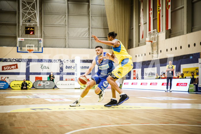 Basketball, bet-at-home Basketball Superliga 2019/20, Viertelfinale 2. Spiel, SKN St. Pölten Basketball, Oberwart Gunners, Ignas Fiodorovas (5)