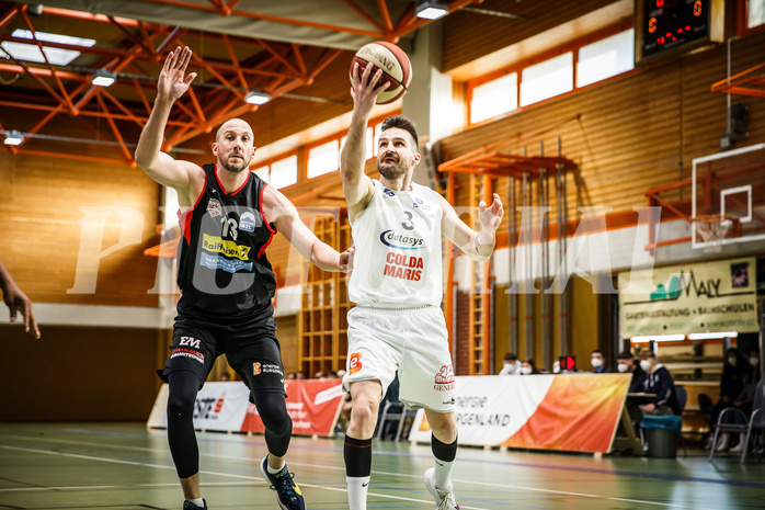 Basketball, Basketball Zweite Liga, Viertelfinale Spiel 2, BBC Nord Dragonz, Mattersburg Rocks, Petar Cosic (3)