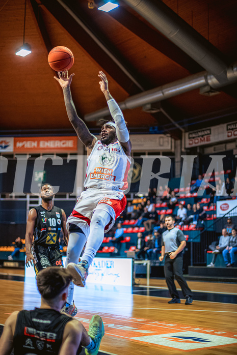 Basketball, Win2Day Superliga 2022/23, Grunddurchgang 5.Runde, BC GGMT Vienna, Raiffeisen Flyers Wels, Jahenns Manigat (21)