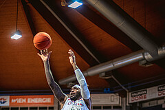 Basketball, Win2Day Superliga 2022/23, Grunddurchgang 5.Runde, BC GGMT Vienna, Raiffeisen Flyers Wels, Jahenns Manigat (21)