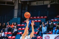 Basketball, Win2Day Superliga 2022/23, Grunddurchgang 5.Runde, BC GGMT Vienna, Raiffeisen Flyers Wels, Enis Murati (44)