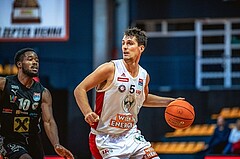 Basketball, Win2Day Superliga 2022/23, Grunddurchgang 5.Runde, BC GGMT Vienna, Raiffeisen Flyers Wels, Bogic Vujosevic (5)