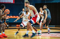 Basketball, Win2Day Superliga 2022/23, Grunddurchgang 5.Runde, BC GGMT Vienna, Raiffeisen Flyers Wels, Carlos Novas Mateo (2)