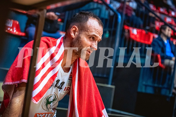 Basketball, Win2Day Superliga 2022/23, Grunddurchgang 5.Runde, BC GGMT Vienna, Raiffeisen Flyers Wels, Enis Murati (44)