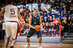 Basketball, win2day Basketball Superliga 2022/23, 10. Qualifikationsrunde, Traiskirchen Lions, Vienna D.C. Timberwolves, Moritz Lanegger (21)