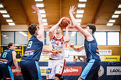 Basketball, win2day Basketball Superliga 2022/23, 10. Qualifikationsrunde, Traiskirchen Lions, Vienna D.C. Timberwolves, I. Gromovs (4)