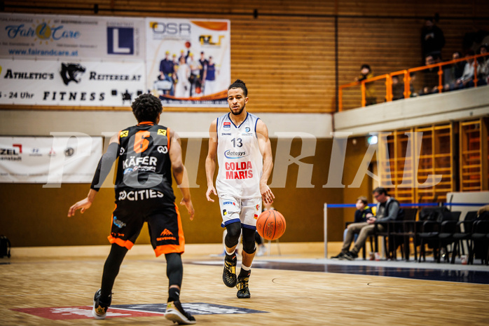 Basketball, win2day Basketball Superliga 2022/23, 10. Qualifikationsrunde, BBC Nord Dragonz, Fürstenfeld Panthers, Kyran Jordan Mc Clure (13)