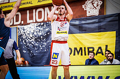 Basketball, win2day Basketball Superliga 2022/23, 10. Qualifikationsrunde, Traiskirchen Lions, Vienna D.C. Timberwolves, Emilio Banic (23)