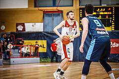 Basketball, win2day Basketball Superliga 2022/23, 10. Qualifikationsrunde, Traiskirchen Lions, Vienna D.C. Timberwolves, Jonas Winkler (17)