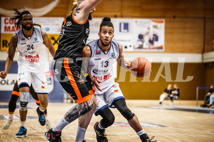 Basketball, win2day Basketball Superliga 2022/23, 10. Qualifikationsrunde, BBC Nord Dragonz, Fürstenfeld Panthers, Kyran Jordan Mc Clure (13)