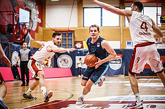 Basketball, win2day Basketball Superliga 2022/23, 10. Qualifikationsrunde, Traiskirchen Lions, Vienna D.C. Timberwolves, Elias Wlasak (8)
