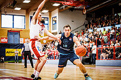 Basketball, win2day Basketball Superliga 2022/23, 10. Qualifikationsrunde, Traiskirchen Lions, Vienna D.C. Timberwolves, Jakob Szkutta (10)