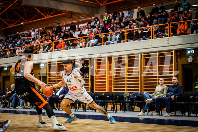 Basketball, win2day Basketball Superliga 2022/23, 10. Qualifikationsrunde, BBC Nord Dragonz, Fürstenfeld Panthers, Fabio Söhnel (44)