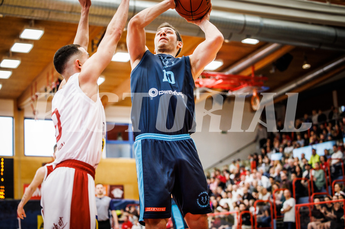 Basketball, win2day Basketball Superliga 2022/23, 10. Qualifikationsrunde, Traiskirchen Lions, Vienna D.C. Timberwolves, Jakob Szkutta (10)