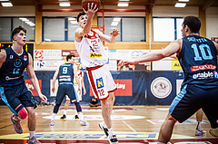 Basketball, win2day Basketball Superliga 2022/23, 10. Qualifikationsrunde, Traiskirchen Lions, Vienna D.C. Timberwolves, Nils Kühteubl (12)