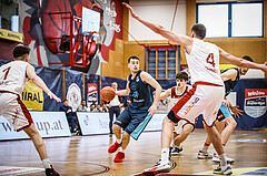 Basketball, win2day Basketball Superliga 2022/23, 10. Qualifikationsrunde, Traiskirchen Lions, Vienna D.C. Timberwolves, Paul Rotter (66)