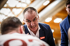 Basketball, win2day Basketball Superliga 2022/23, 10. Qualifikationsrunde, Traiskirchen Lions, Vienna D.C. Timberwolves, Radomir Mijanovic (Head Coach)