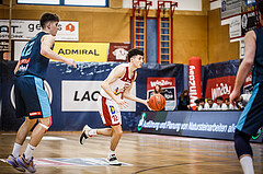 Basketball, win2day Basketball Superliga 2022/23, 10. Qualifikationsrunde, Traiskirchen Lions, Vienna D.C. Timberwolves, Nils Kühteubl (12)