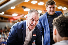 Basketball, win2day Basketball Superliga 2022/23, 10. Qualifikationsrunde, Traiskirchen Lions, Vienna D.C. Timberwolves, Radomir Mijanovic (Head Coach)