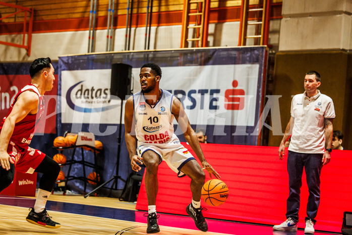 Basketball, win2day Basketball Superliga 2023/224, Grunddurchgang Runde 22, BBC Nord Dragonz, BC Vienna, Austen Awosika (10)