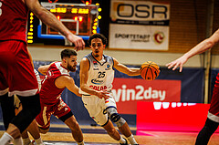 Basketball, win2day Basketball Superliga 2023/224, Grunddurchgang Runde 22, BBC Nord Dragonz, BC Vienna, Lukas Hahn (25)